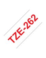 Brother TZE-262 TZE Laminated 36mmx8m Tape Red/White