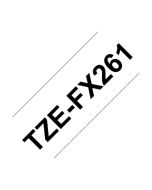 Brother TZE-FX261 TZE Laminated 36mmx8m Tape Black/White Flexi