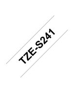 Brother TZE-S241 TZE Strong Adhesive 18mmx8m Tape Black/White