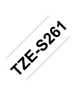 Brother TZE-S261 TZE Strong Adhesive 36mmx8m Tape Black/White