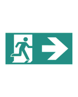 NET LED NET-61-35-83 Buckden Arrow Signs for Self Test EXIT Box RIGHT Arrow