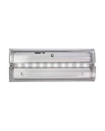 Channel E/ME/M3/LED/IP65 Meteor 3hrM Low Profile c/w 10 LED Array Bulkhead IP65 3W 100x260mm