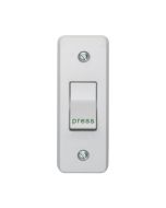 Crabtree Capital 1 Gang SP 10AX Architrave Switch White "Press"