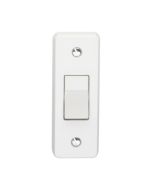 Crabtree Capital 1 Gang 2 Way SP 10AX Architrave Switch White
