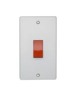 Crabtree Capital 1 Gang DP 50A Control Switch White