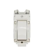 Crabtree Rockergrid Grid Switch 2 Way & Off Module c/w Moulded Rocker 20AX White