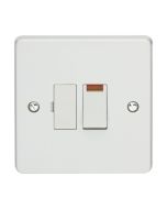 Crabtree Capital 1 Gang DP 13A Switched Fused Connection Unit White c/w Neon