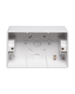 Crabtree Capital 2 Gang Surface Box White 87x147x49mm for Shaver Unit 
