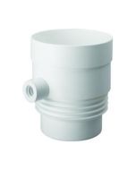 Domus 100mm Condensation Trap White c/w Overflow