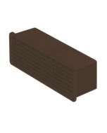 Domus 125mm Horizontal Airbrick Brown c/w Damper Supertube