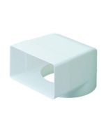 Domus 110x54mm Flat Channel Elbow c/w Spigot