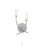 Endon 146-2CH 2 Light Modern Chrome Wall with Switch