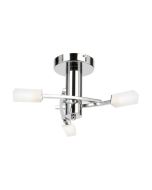 Endon 146-3CH 3 Light Semi-Flush In Polished Chrome