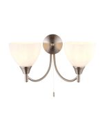 Endon 1805-2SC 2 Light Wall In Satin Chrome