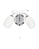 Endon 2007-2WBCH Double Wall Light In Chrome