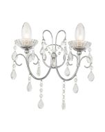 Endon 61385 Tabitha Crystal Glass Wall Light IP44