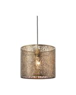 Endon 70103 Secret Garden Non Electric Small Ceiling Pendant In Antique Brass Diameter: 300mm