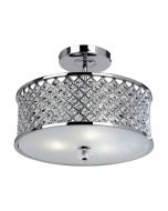 Endon HUDSON-3CH 3 Light Diamond Chrome & Crystal Ceiling