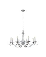 Endon KORA-8CH Traditional 8 Light Chandelier With Chrome Finish