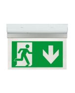 ESP EMD2WMEXSIGND DUCERI Exit Sign LED 3hrM Down Arrow 2W 305x225mm Polycarbonate