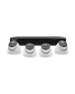 ESP RHD8KD4W4TB REKORHD Camera 4x Dome CCTV Kit c/w 8Ch HD DVR 1080P 4TB White