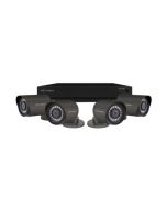 ESP SHDV8KB4G8TB HD-VIEW CCTV Kit 8 Channel c/w 4x Bullet Cameras Super HD 4MP 8TB Grey