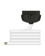 Flex7 Prota 3-Core Luminaire Lead LSHF 1mmx3M White Plug/Black
