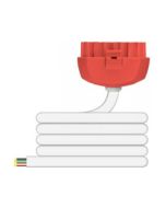 Flex7 Prota 4-Core Emer Luminaire Lead LSHF 1mmx3M Red Plug/White