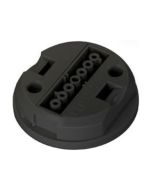 Flex7 Prota 7-Pole Ceiling Rose Socket Black Dali Dimming 