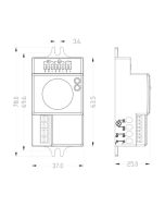Greenbrook ODM202 Lighting Microwave Adjustable Sensor Programmed Settings
