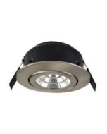 Greenbrook VCT4KSC Lighting Fire-Rated Tilt Dimmable LED 4000K Downlight Satin Chrome