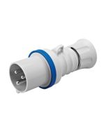 Gewiss 32A 2P+E 230V Industrial IP44 Plug Blue