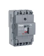 Hager HDA100Z 100A 18kA 3 Pole 3D Fixed Thermal, Fixed Magnetic MCCB h3 x160