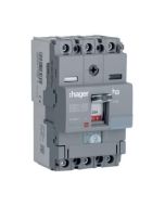 Hager HDA125U 125A 18kA 1 Pole 1D Adjustable Thermal, Fixed Magnetic MCCB h3 x160