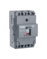Hager HHA032Z 32A 25kA 3 Pole 3D Fixed Thermal, Fixed Magnetic MCCBh3 x160