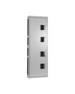 Hager JN11004SM Invicta Extension 6/8 Way Side c/w Enclosed DIN 96x4