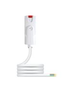 Hager K7E5M15W Klik 16A 7 Pin)Emergency Luminaire Lead with 3 Core Pre-Wired Plug to Wire: 1.5mm², 5.0m
