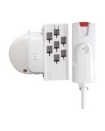 Hager K7J3M075WPCR Klik 7 Plug Pin Pre-Wired & 3m 0.75mm 4C Lead c/w KLPCR7 for Std Lumin&Emergency 6A