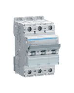 Hager NBN310A 10A 10kA/15kA 3 Pole B Curve 3 Module MCB