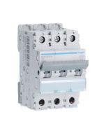 Hager NCN303A 3A 10kA/15kA 3 Pole C Curve 3 Module MCB