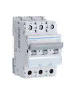Hager NDN304A 4A 10kA 3 Pole D Curve 3 Module MCB