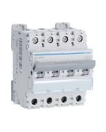 Hager NDN404A 4A 10kA/15kA 4 Pole D Curve 4 Module MCB