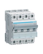 Hager NDN450A 50A 10kA/15kA 4 Pole D Curve 4 Module MCB