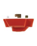 Hager P64AX/R Klik 6A 4 Pin Plug with Red Cover