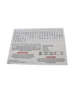 Hager VAP00 Vision Label Pack Additional for Consumer Units