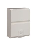 Hager VM004 Design 30 Enclosure 4 Module DIN Rail White Steel