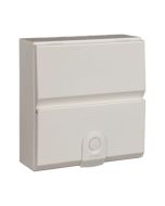 Hager VM008 Design 30 Enclosure 8 Module DIN Rail White Steel