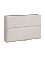 Hager VM016K Design 30 Enclosure 16 Module DIN Rail c/w Knockouts White Steel