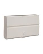 Hager VM018K Design 30 Enclosure 18 Module DIN Rail c/w Knockouts White Steel
