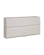 Hager VM022K Design 30 Enclosure 22 Module DIN Rail c/w Knockouts White Steel